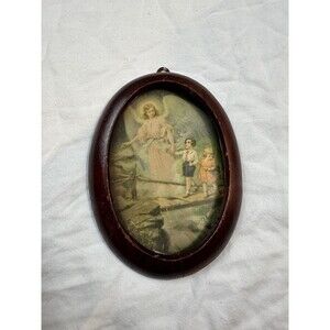Guardian Angel Photo Oval Frame (6.5” X 4.25”)